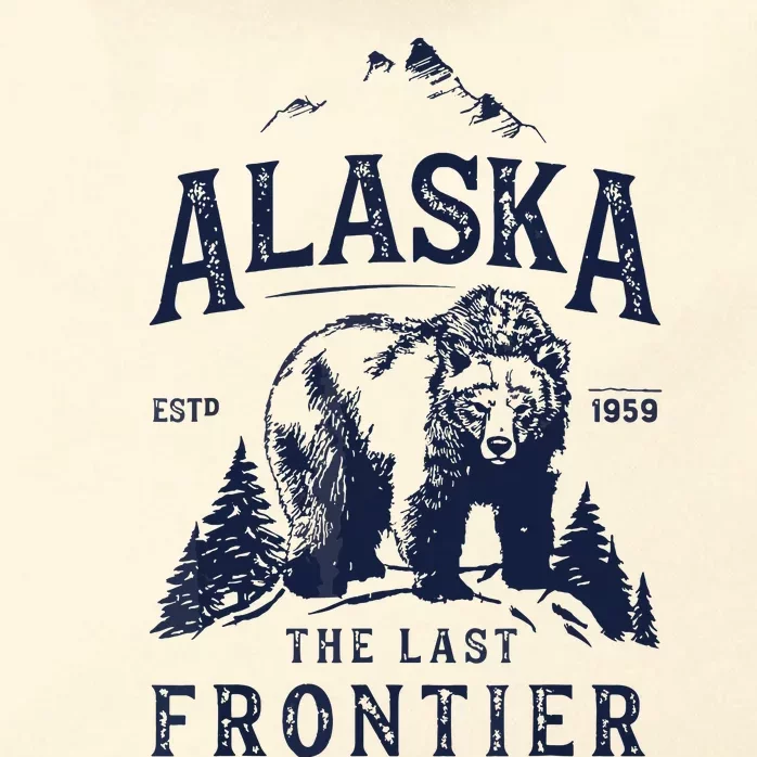 Alaska The Last Frontier Bear Home Zip Tote Bag