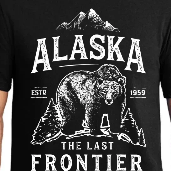 Alaska The Last Frontier Bear Home Pajama Set