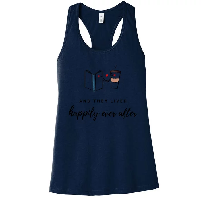 And They Lived Happily Ever After (Dark Theme Color) Gift Women's Racerback Tank