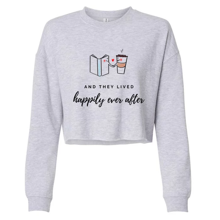 And They Lived Happily Ever After (Dark Theme Color) Gift Cropped Pullover Crew