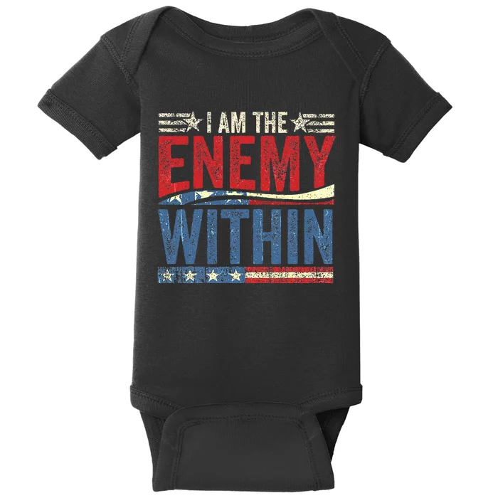 Anti Trump Left Wing Baby Bodysuit