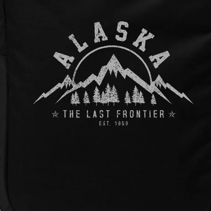 Alaska The Last Frontier Est. 1959 Mountains Nature Impact Tech Backpack