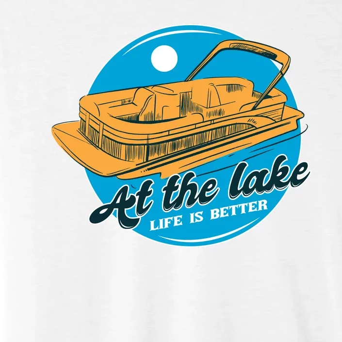 At The Lake Life Is Better Pontoon ChromaSoft Performance T-Shirt