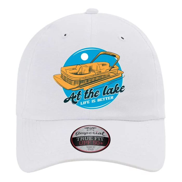 At The Lake Life Is Better Pontoon The Original Performance Cap