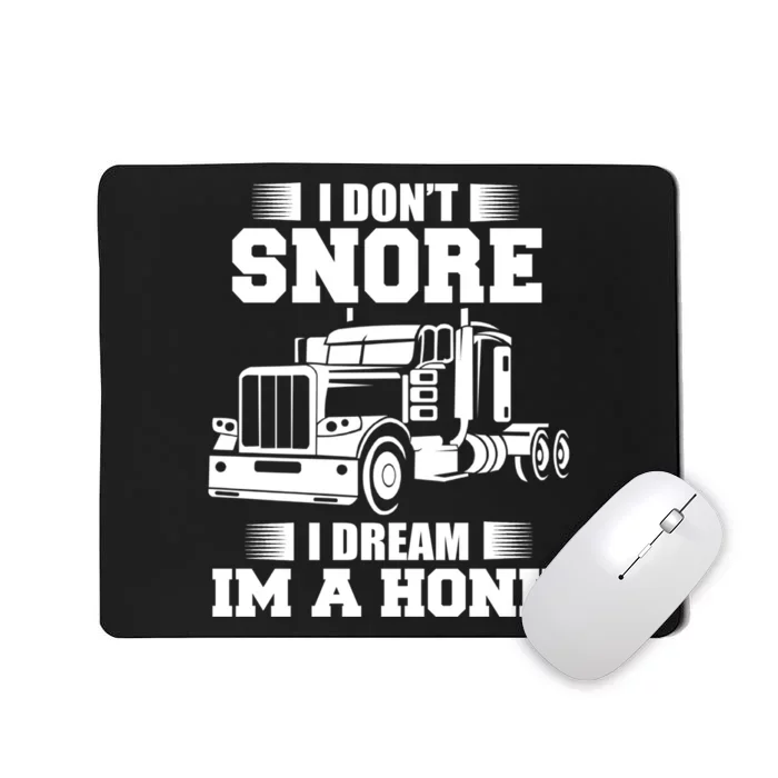 Awesome Trucker Lorry 18 Wheeler Highway Truck Driver CDL Trailer Mousepad