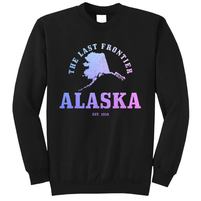 Alaska The Last Frontier State Map Est. 1959 Vintage Sweatshirt