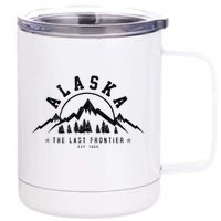 Alaska The Last Frontier Est. 1959 Mountains Nature 12 oz Stainless Steel Tumbler Cup