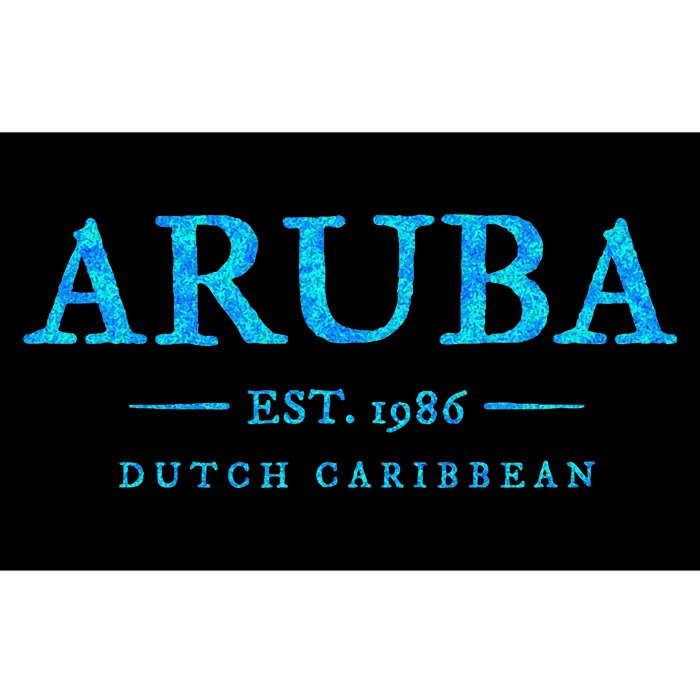 Aruba Throwback Letter Souvenir Bumper Sticker