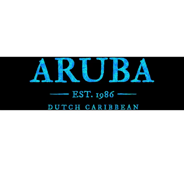 Aruba Throwback Letter Souvenir Bumper Sticker