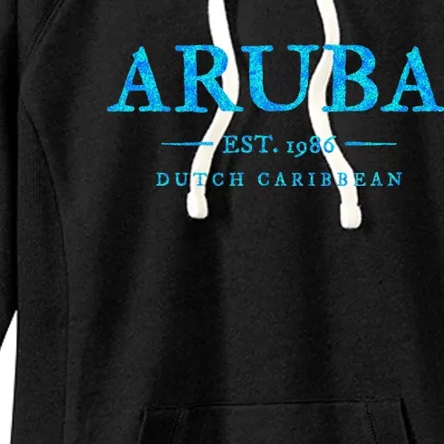 Aruba Throwback Letter Souvenir Women's Fleece Hoodie