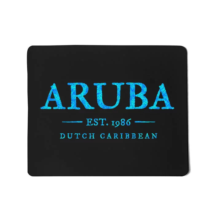 Aruba Throwback Letter Souvenir Mousepad