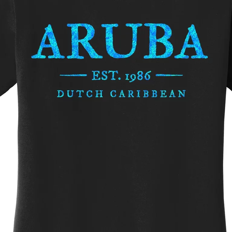 Aruba Throwback Letter Souvenir Women's T-Shirt