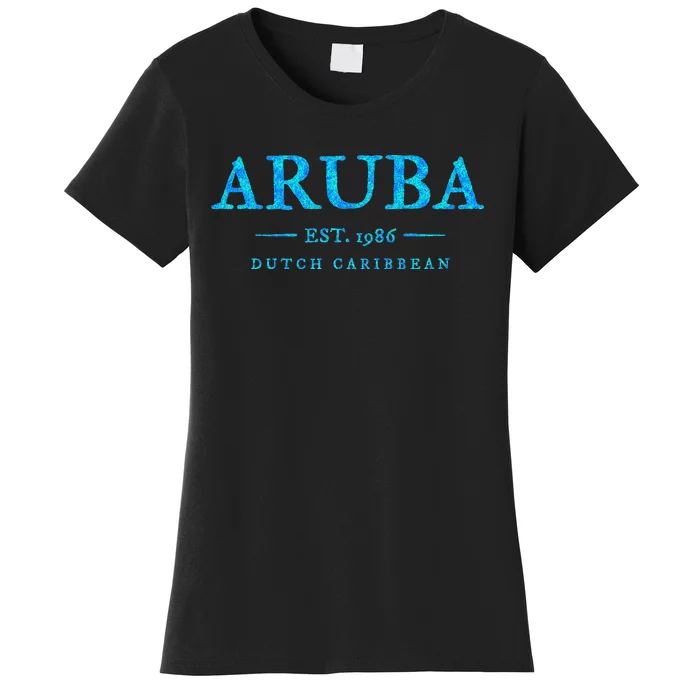 Aruba Throwback Letter Souvenir Women's T-Shirt