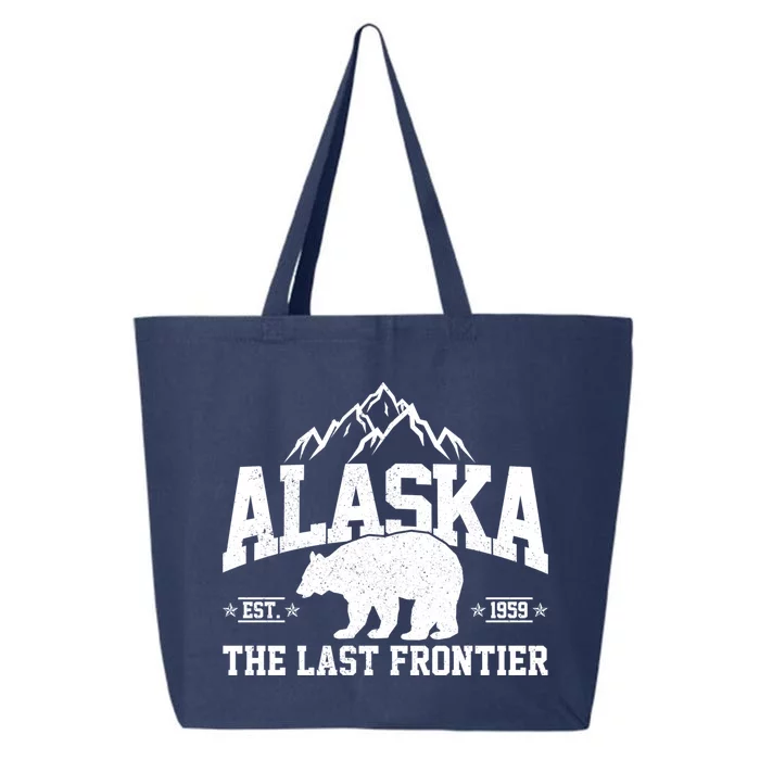 Alaska The Last Frontier EST 1959 Grizzly Bear Mountains 25L Jumbo Tote