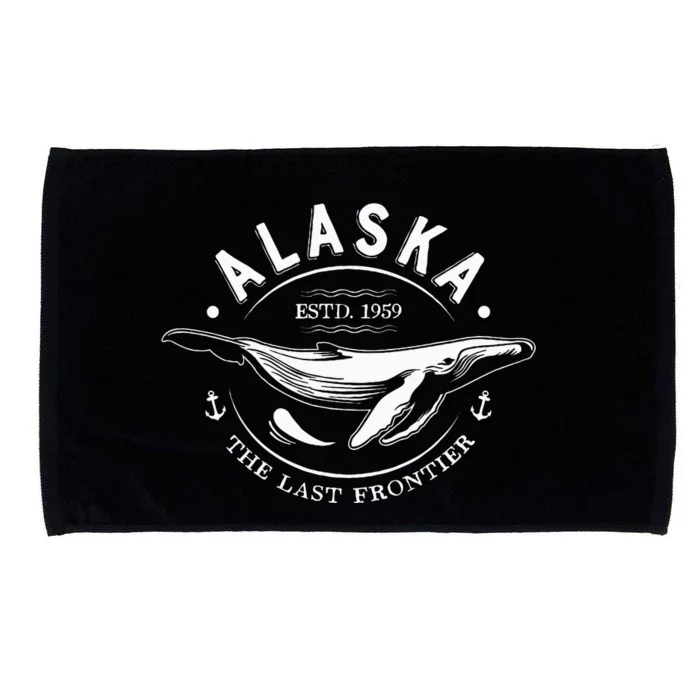 Alaska The Last Frontier Whale Home Cruise Microfiber Hand Towel