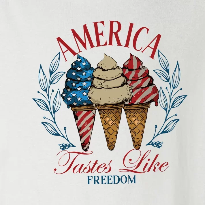 America Tastes Like Freedom America Toddler Long Sleeve Shirt