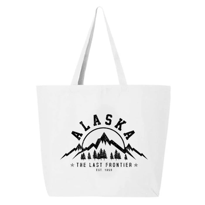 Alaska The Last Frontier Est. 1959 Mountains Nature Gift 25L Jumbo Tote