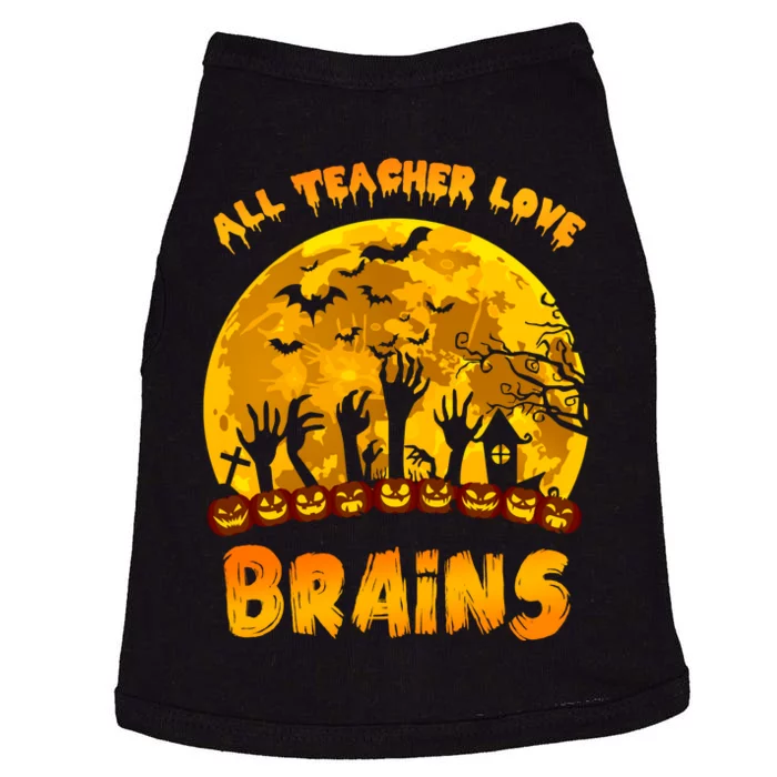 All Teacher Love Brains Doggie Tank