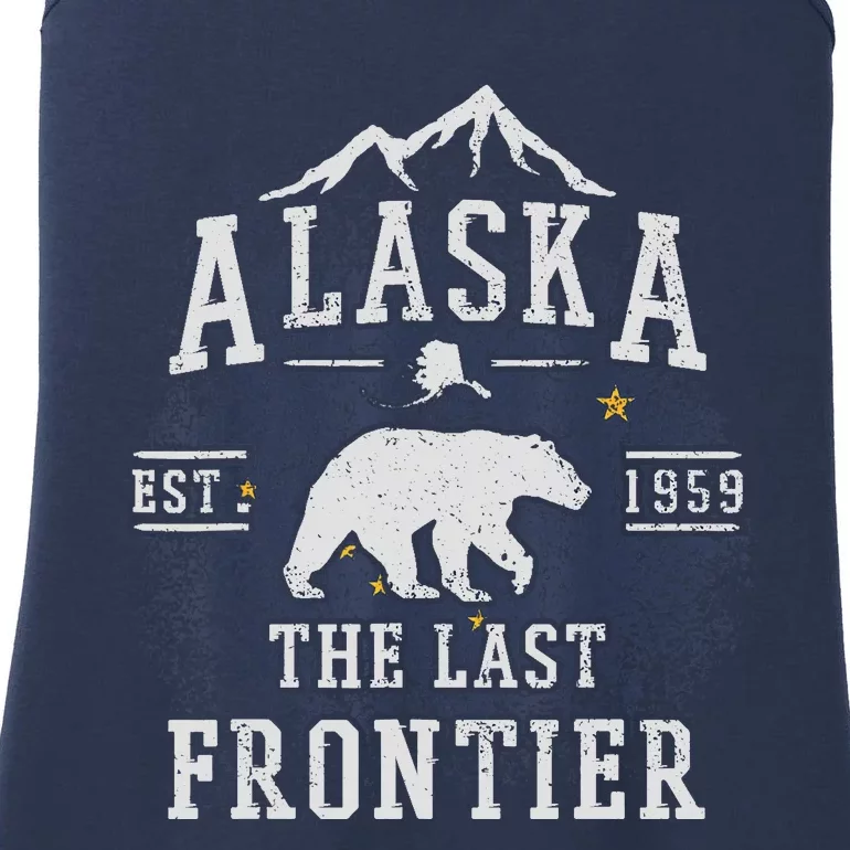 Alaska The Last Frontier Adventure Alaskan Home Gift Ladies Essential Tank