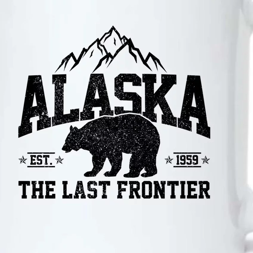 Alaska The Last Frontier Est 1959 Grizzly Bear Mountains Cool Gift Black Color Changing Mug