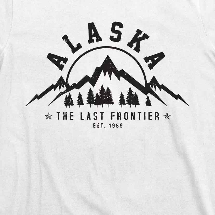 Alaska The Last Frontier Est 1959 Mountains Nature Gift T-Shirt