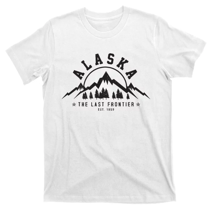 Alaska The Last Frontier Est 1959 Mountains Nature Gift T-Shirt