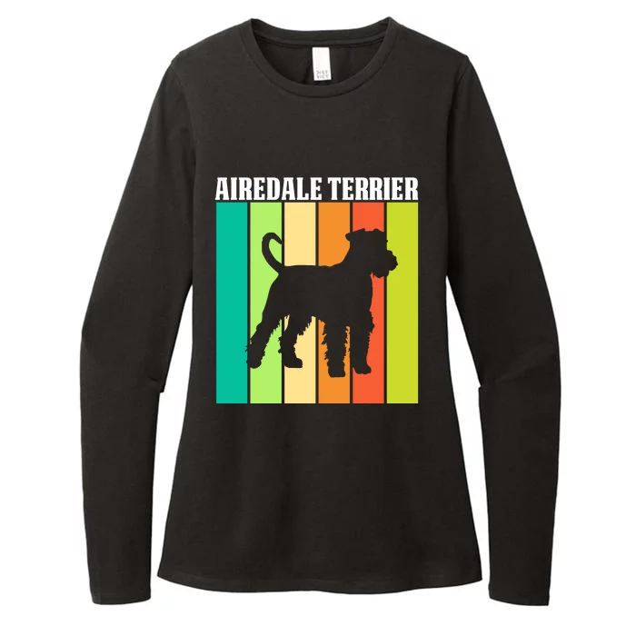 Airedale Terrier Lover Graphic Womens CVC Long Sleeve Shirt