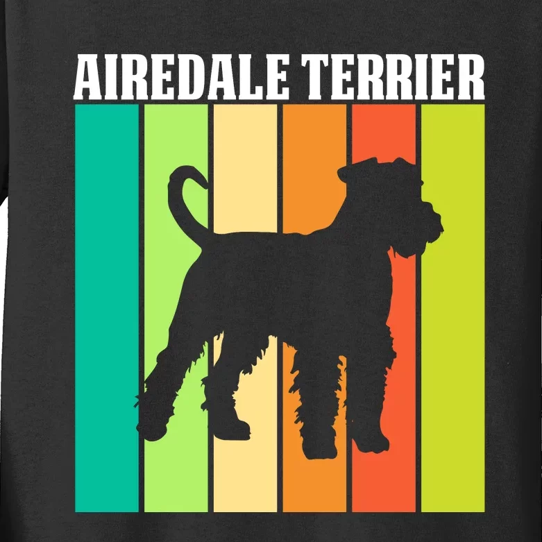 Airedale Terrier Lover Graphic Kids Long Sleeve Shirt