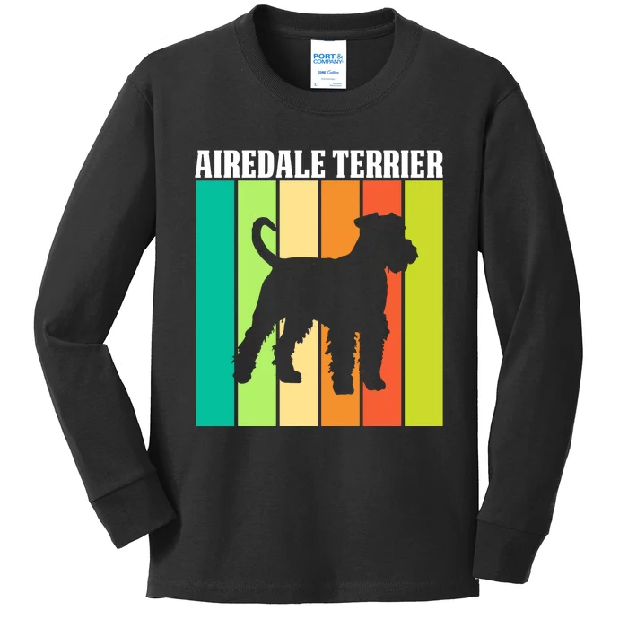 Airedale Terrier Lover Graphic Kids Long Sleeve Shirt