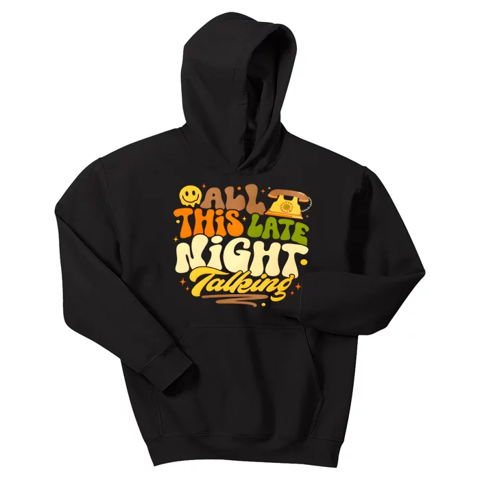 All This Late Night Talking Love On Tour Kids Hoodie