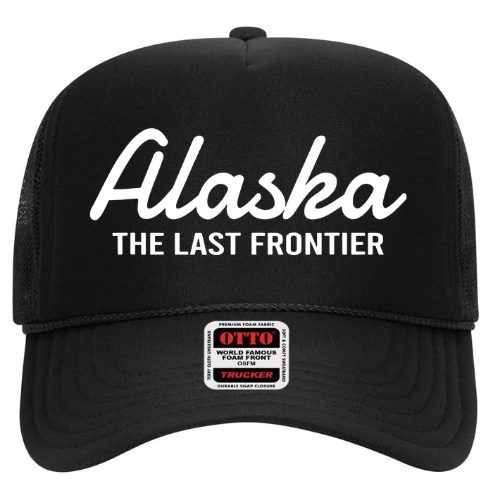 Alaska The Last Frontier Throwback Design Classic High Crown Mesh Trucker Hat