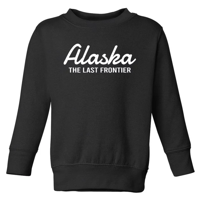 Alaska The Last Frontier Throwback Design Classic Toddler Sweatshirt