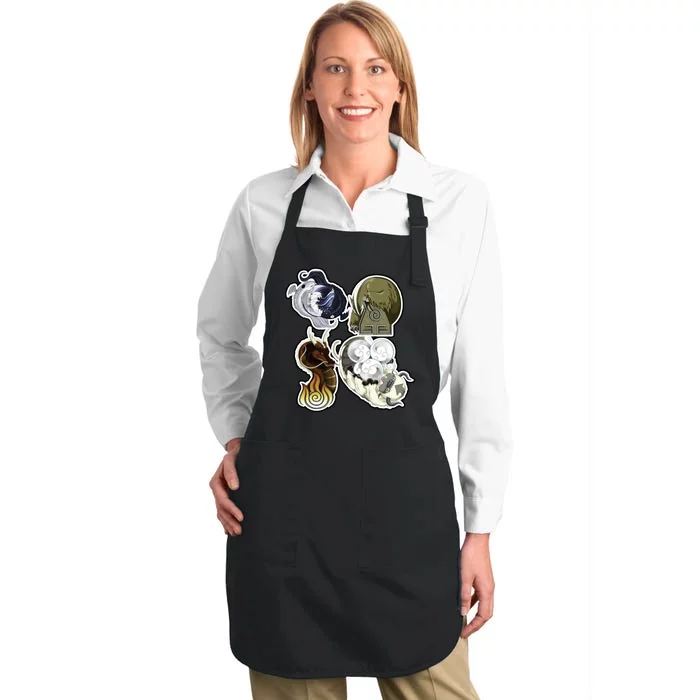 ATLA First Benders Nation Symbols Full-Length Apron With Pocket