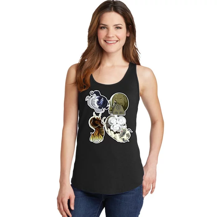 ATLA First Benders Nation Symbols Ladies Essential Tank