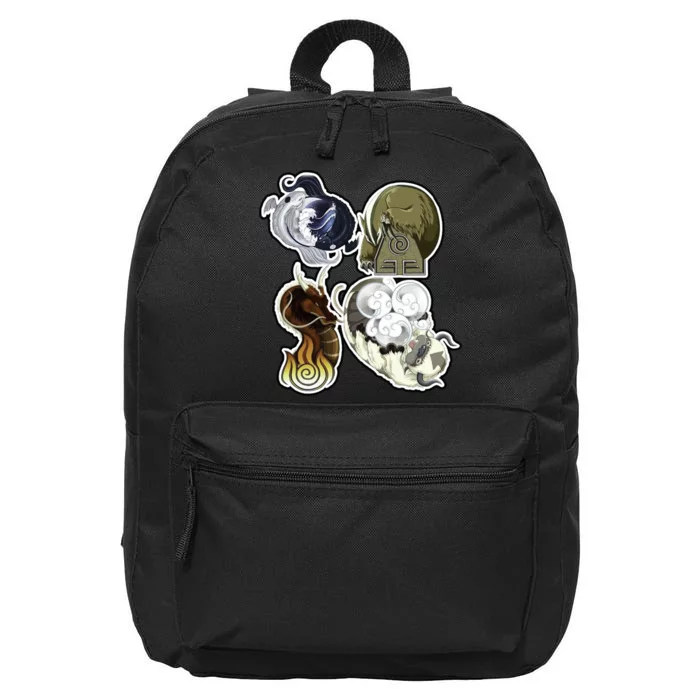 ATLA First Benders Nation Symbols 16 in Basic Backpack