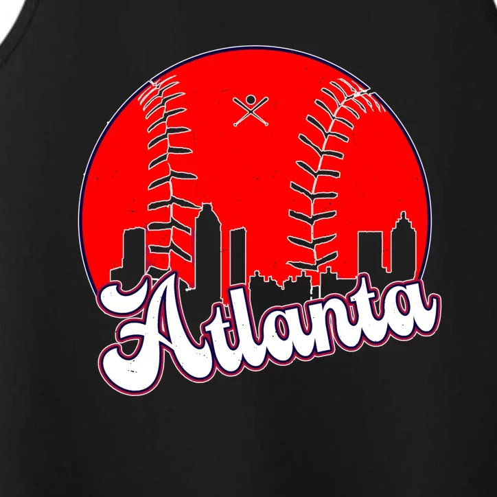 Atlanta Baseball ATL Skyline Performance Tank