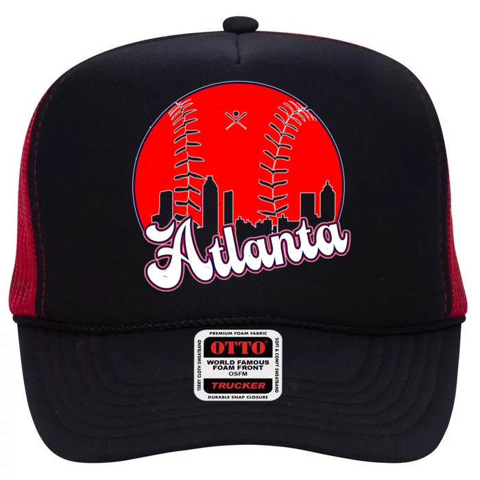 Atlanta Baseball ATL Skyline High Crown Mesh Trucker Hat