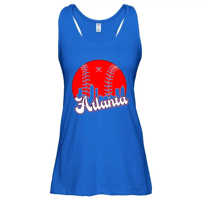 Atlanta Baseball ATL Skyline Ladies Essential Flowy Tank