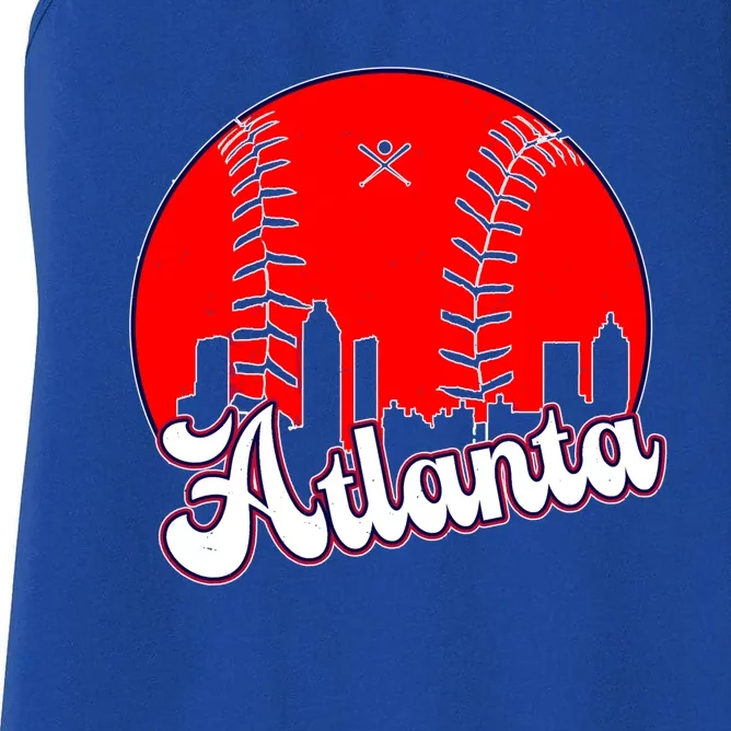 Atlanta Baseball ATL Skyline Women's Racerback Tank