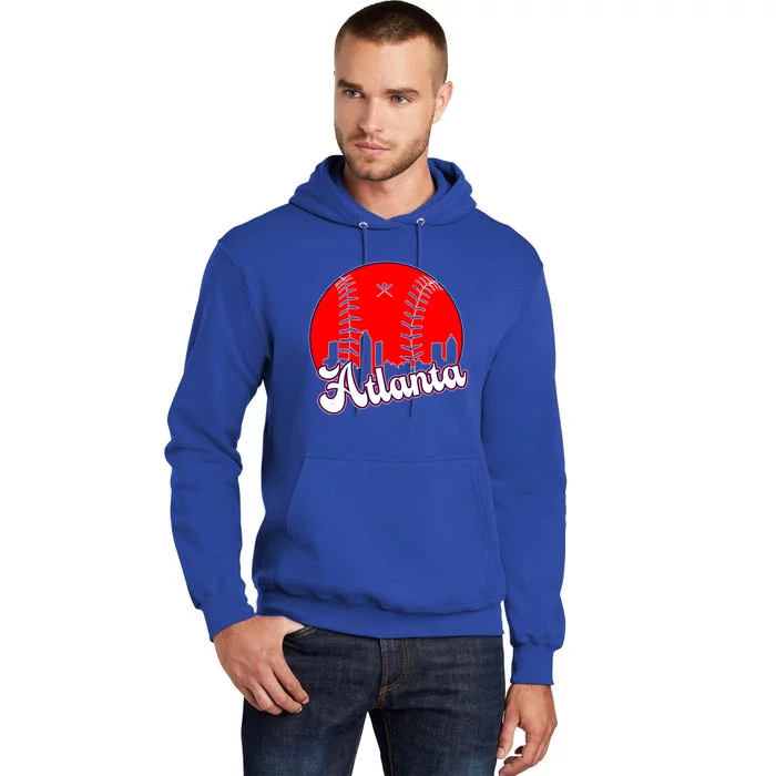 Atlanta Baseball ATL Skyline Tall Hoodie