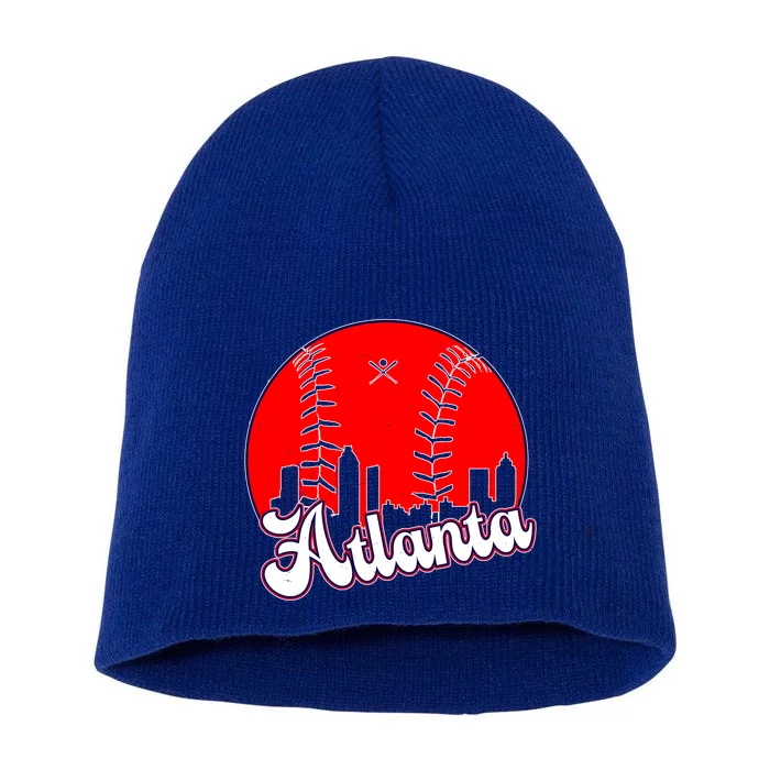 Atlanta Baseball ATL Skyline Short Acrylic Beanie