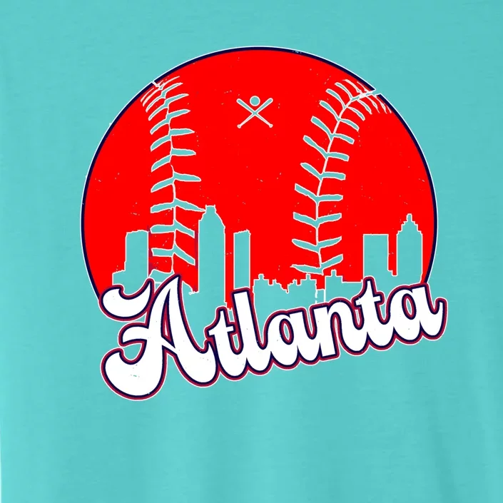 Atlanta Baseball ATL Skyline ChromaSoft Performance T-Shirt