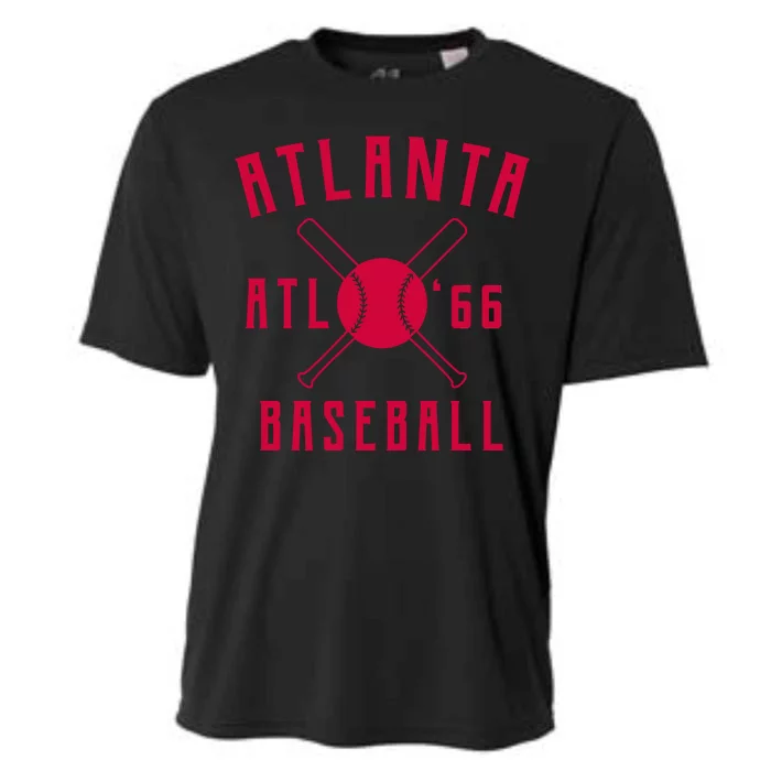 Atlanta Baseball Team Cooling Performance Crew T-Shirt