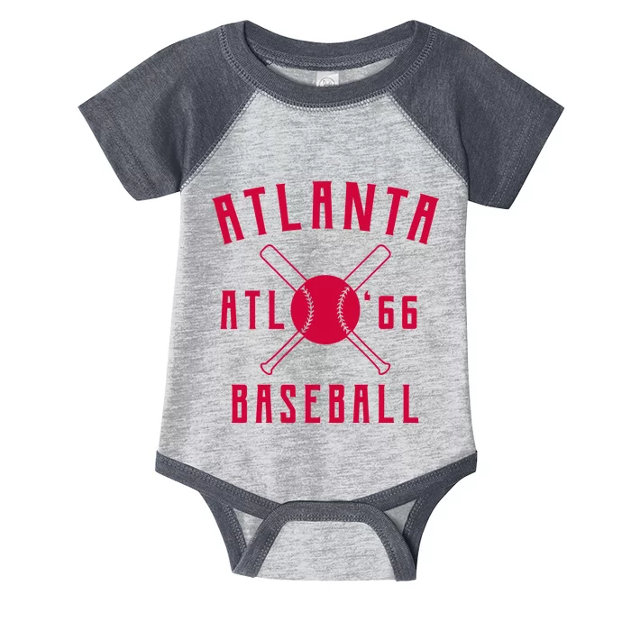 Atlanta Baseball Team Infant Baby Jersey Bodysuit