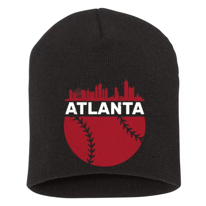 Atlanta Fan Baseball City Short Acrylic Beanie