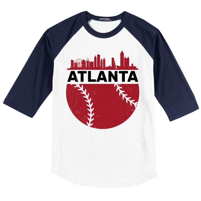 Atlanta Fan Baseball City Baseball Sleeve Shirt