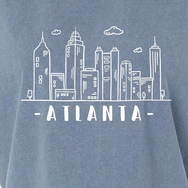 Atlanta Skyline Garment-Dyed Women's Muscle Tee