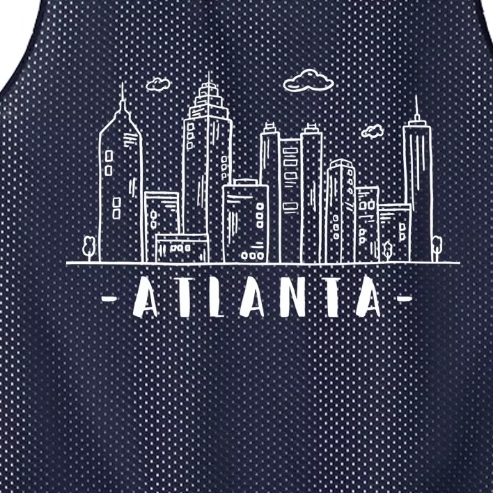 Atlanta Skyline Mesh Reversible Basketball Jersey Tank