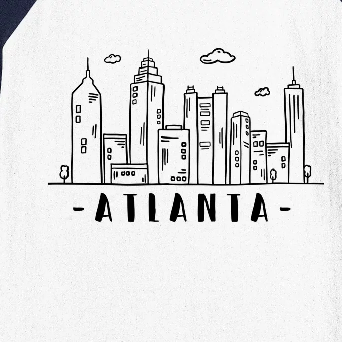 Atlanta Skyline Baseball Sleeve Shirt