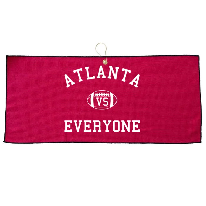 Atlanta Vs Everyone Football Sports Fans Large Microfiber Waffle Golf Towel